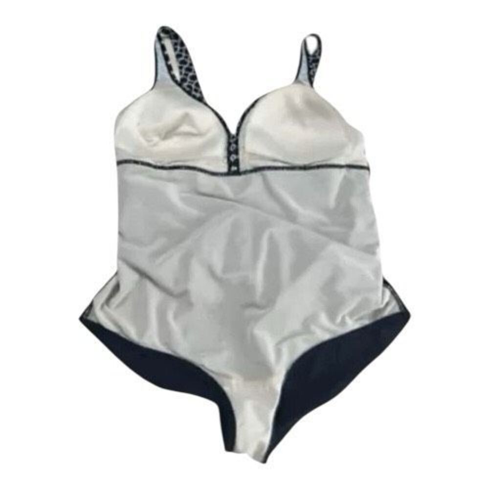 Avenue Swim Dress One Piece Bathing Suit Plus Size 22 Black White Skirt Swimwear - Picture 5 of 14